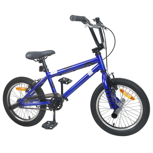 vidaXL BMX Bike 16 Inches for 5-8 Years Old Dark Blue
