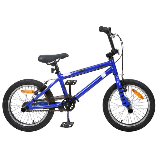 vidaXL BMX Bike 16 Inches for 5-8 Years Old Dark Blue