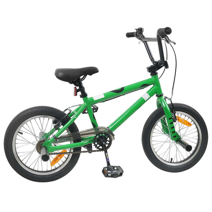 vidaXL BMX Bike 16 Inches for 5-8 Years Old Green