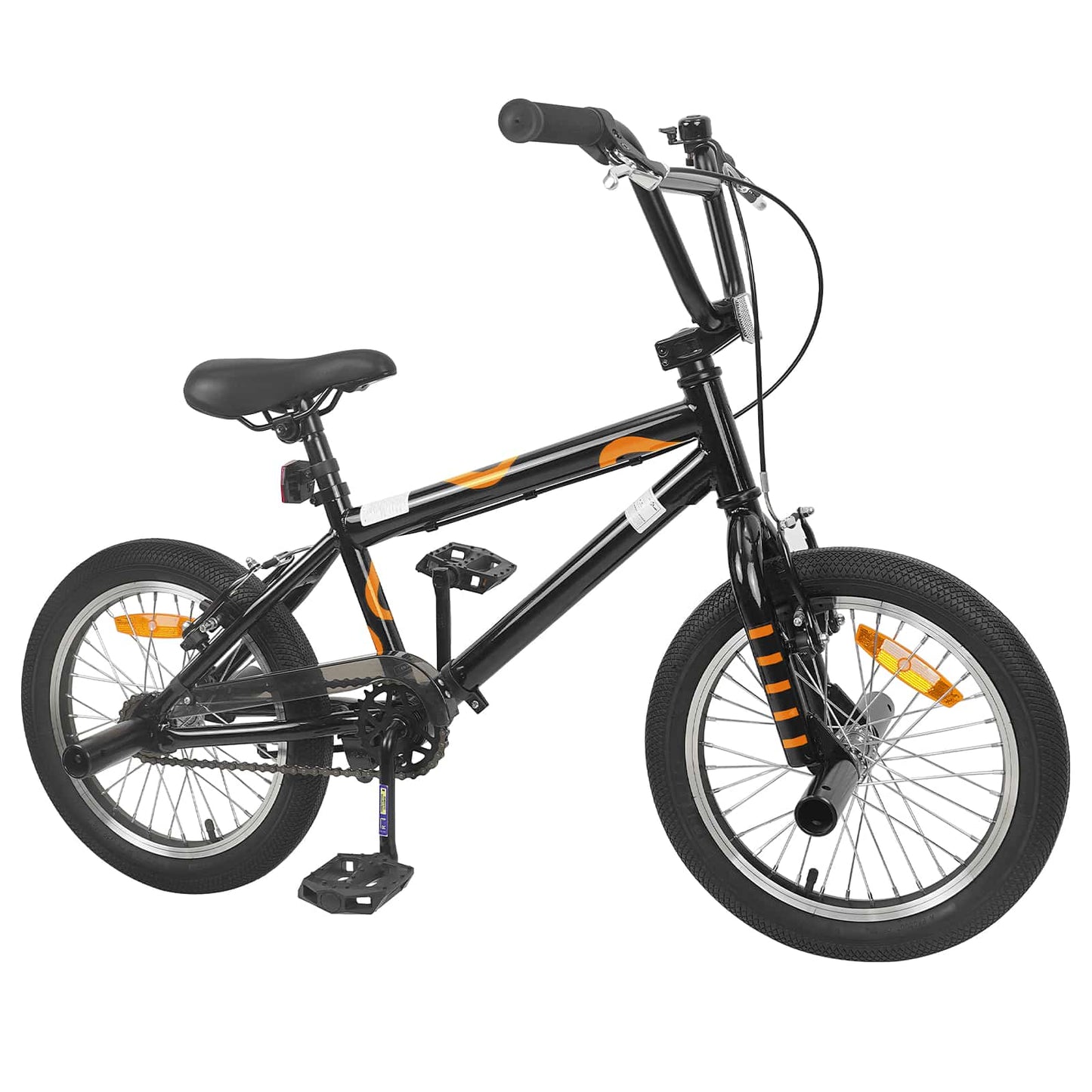 vidaXL BMX Bike 16 Inches for 5-8 Years Old Black