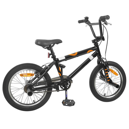 vidaXL BMX Bike 16 Inches for 5-8 Years Old Black