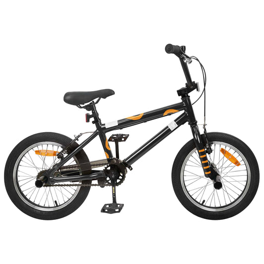 vidaXL BMX Bike 16 Inches for 5-8 Years Old Black