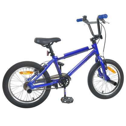 vidaXL BMX Bike 16 Inches for 5-8 Years Old Dark Blue