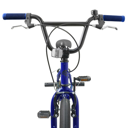 vidaXL BMX Bike 18 Inches for 7-10 Years Old Dark Blue