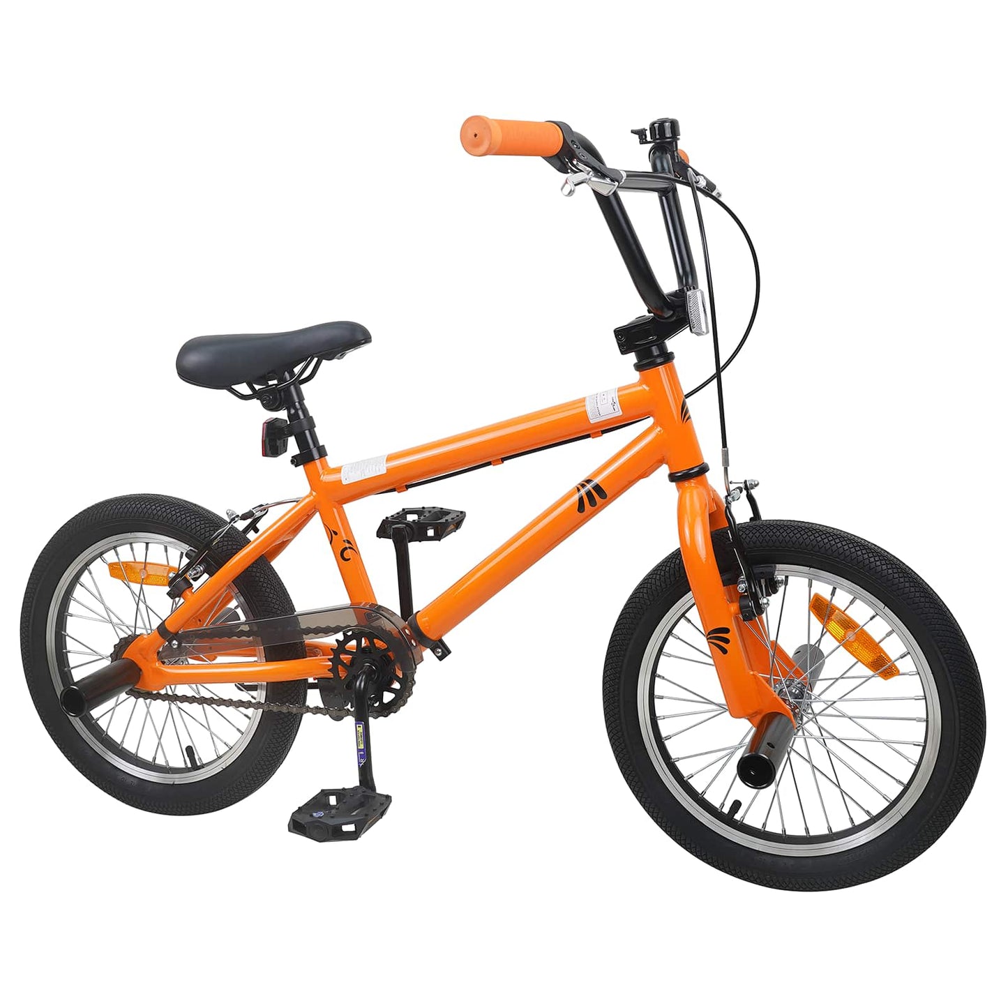 vidaXL BMX Bike 16 Inches for 5-8 Years Old Orange
