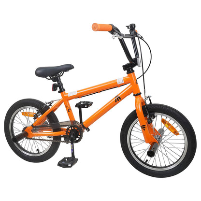 vidaXL BMX Bike 16 Inches for 5-8 Years Old Orange