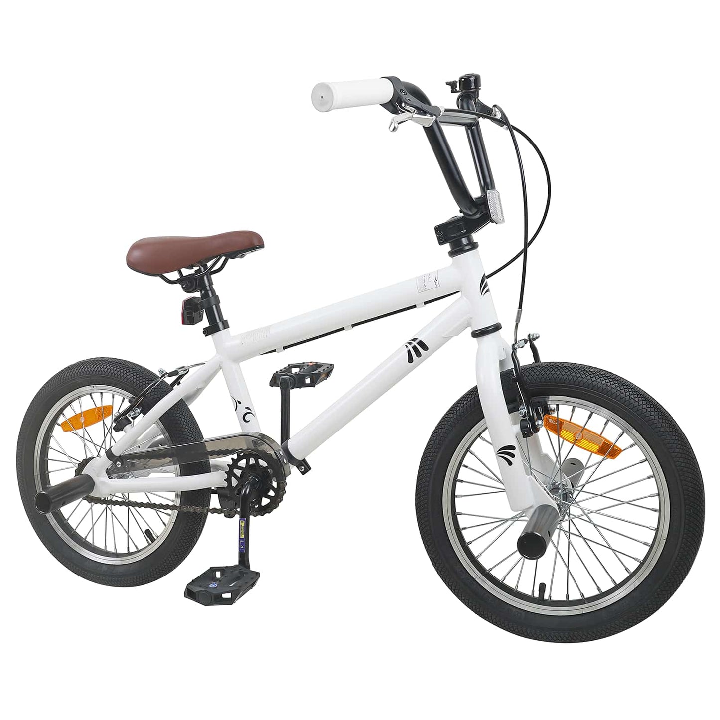 vidaXL BMX Bike 16 Inches for 5-8 Years Old White