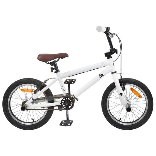 vidaXL BMX Bike 20 Inches for over 9 Years Old White