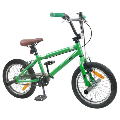 vidaXL BMX Bike 16 Inches for 5-8 Years Old Green