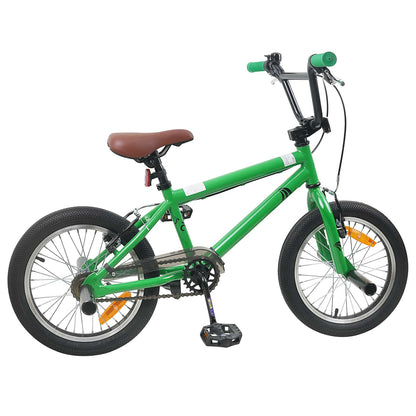 vidaXL BMX Bike 18 Inches for 7-10 Years Old Green