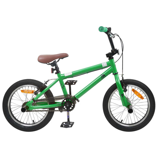 vidaXL BMX Bike 18 Inches for 7-10 Years Old Green