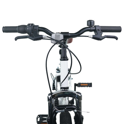 vidaXL Mountain Bike 24 Inches 6-Speed for 8-12 Years Old White