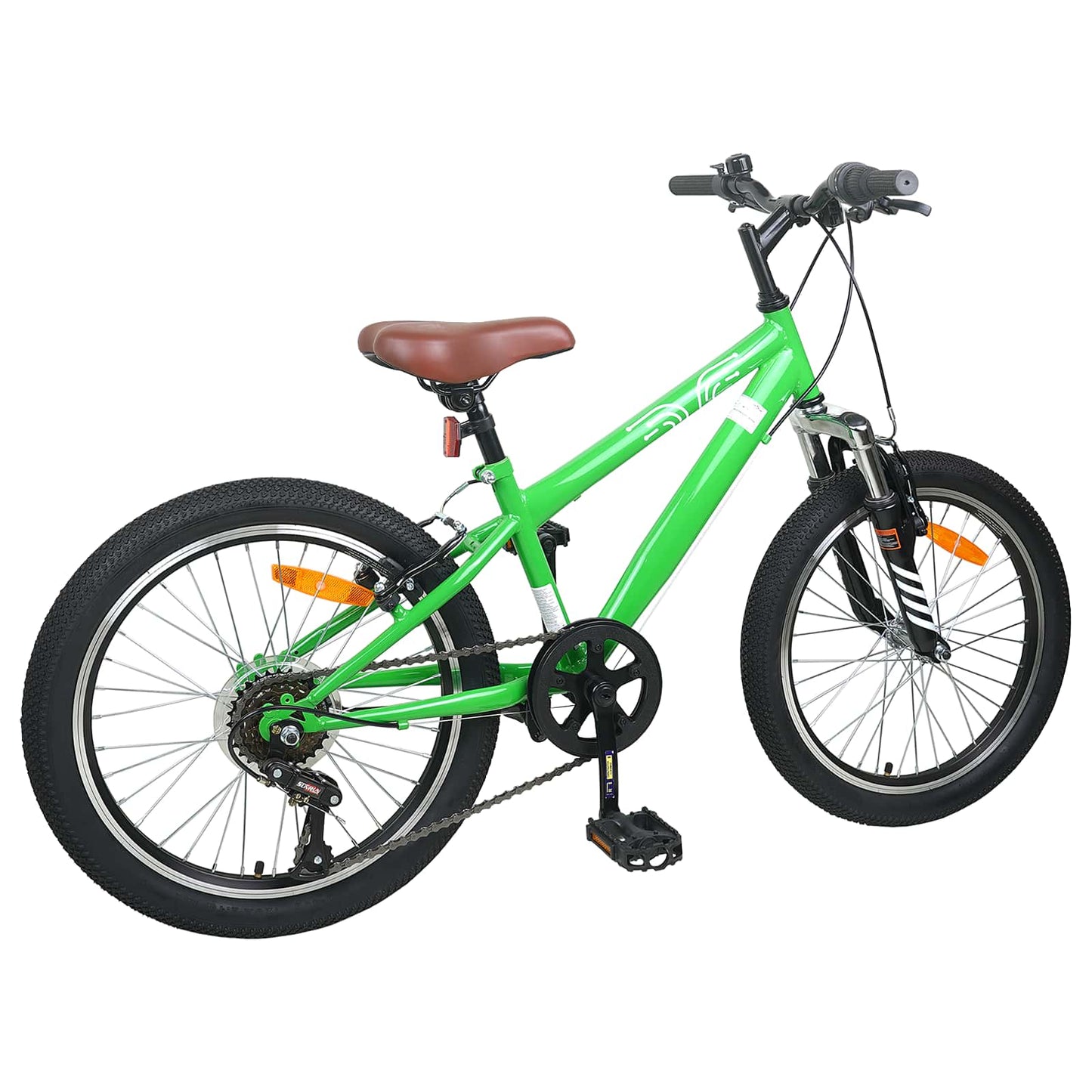 vidaXL Mountain Bike 24 Inches 6-Speed for 8-12 Years Old Green