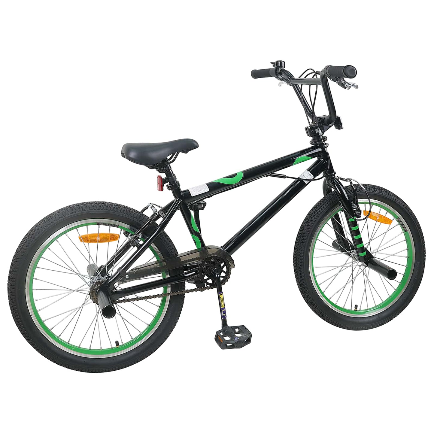 vidaXL BMX Bike 20 Inches for over 9 Years Old Black