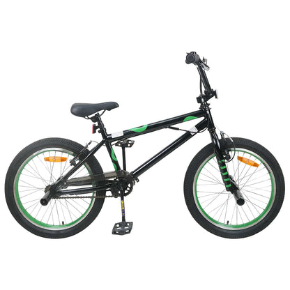 vidaXL BMX Bike 20 Inches for over 9 Years Old Black