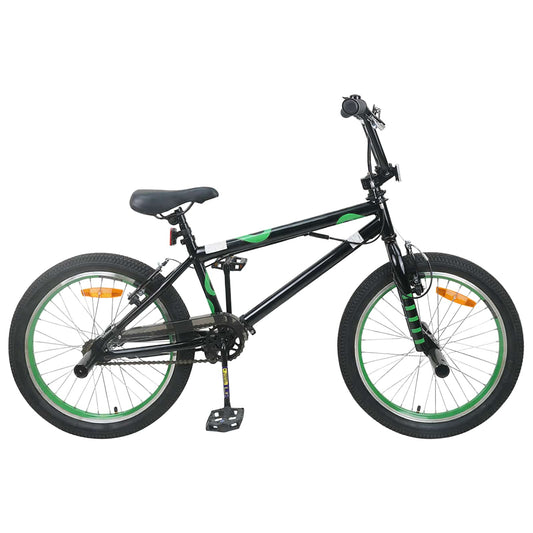 vidaXL BMX Bike 20 Inches for over 9 Years Old Black