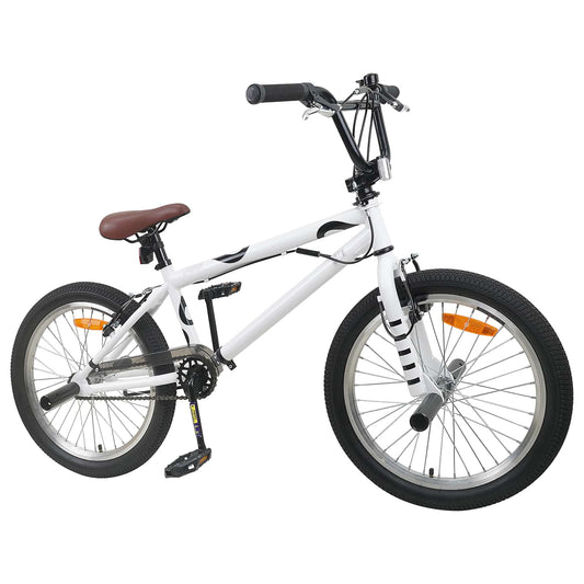 vidaXL BMX Bike 20 Inches for over 9 Years Old White