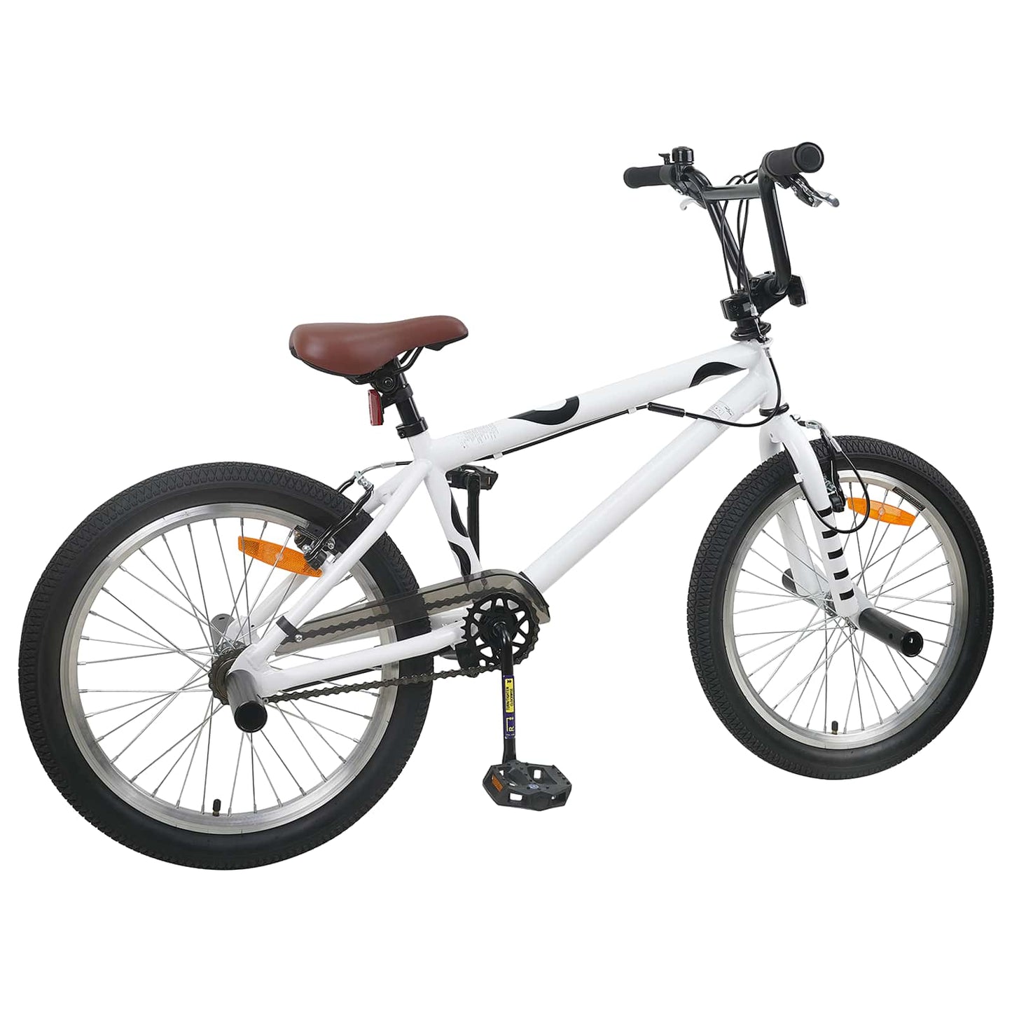 vidaXL BMX Bike 20 Inches for over 9 Years Old White
