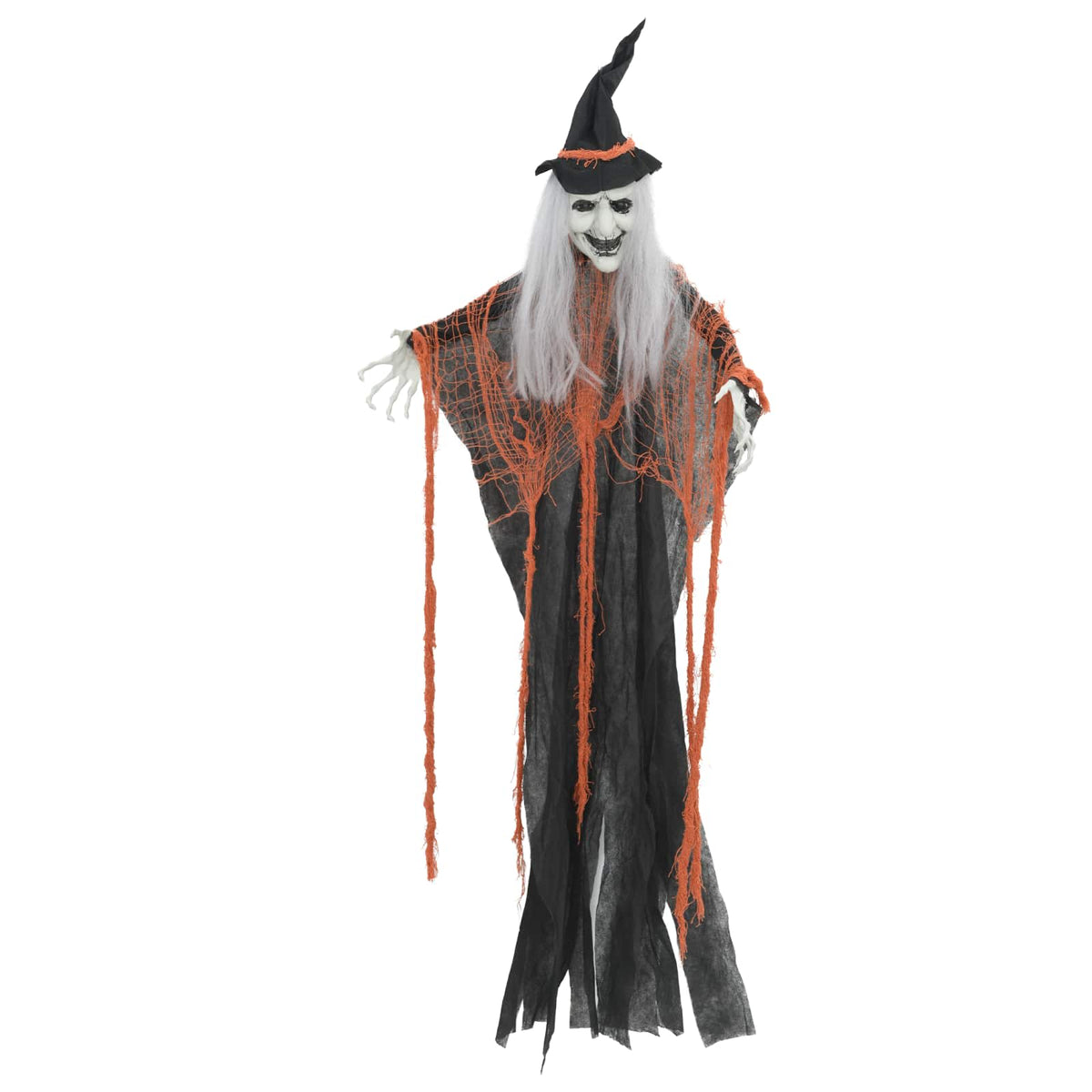 vidaXL Halloween Hanging Ghost 3 pcs Multicolour 61 x 97 cm Polyester