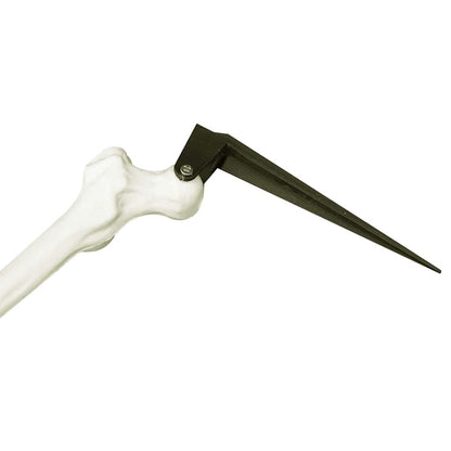 vidaXL Halloween Skeleton with Ground Spikes White 45.5 x 13 cm