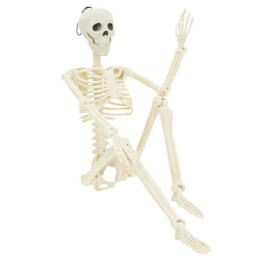 vidaXL Halloween Skeleton 2 pcs White 85 cm PVC