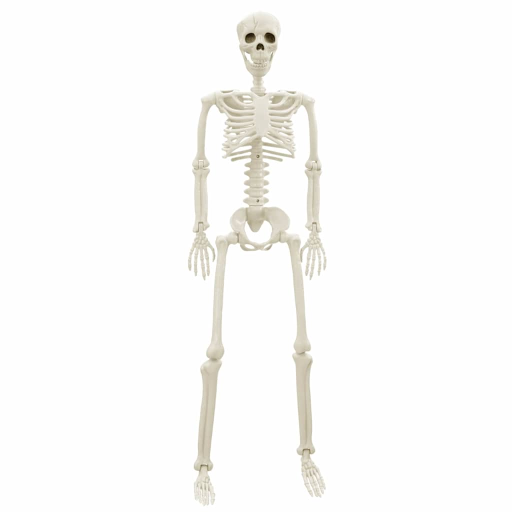 vidaXL Halloween Skeleton 2 pcs White 85 cm PVC