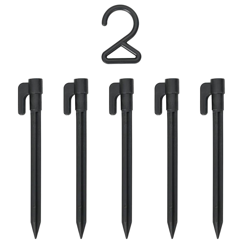 vidaXL Halloween Spider Decoration with Webs 2 pcs Black white 200 cm