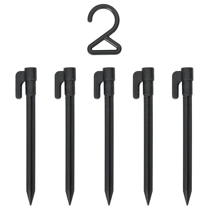 vidaXL Halloween Spider Decoration with Webs 2 pcs Black white 200 cm