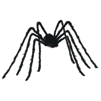vidaXL Halloween Spider Decoration with Webs 2 pcs Black white 200 cm