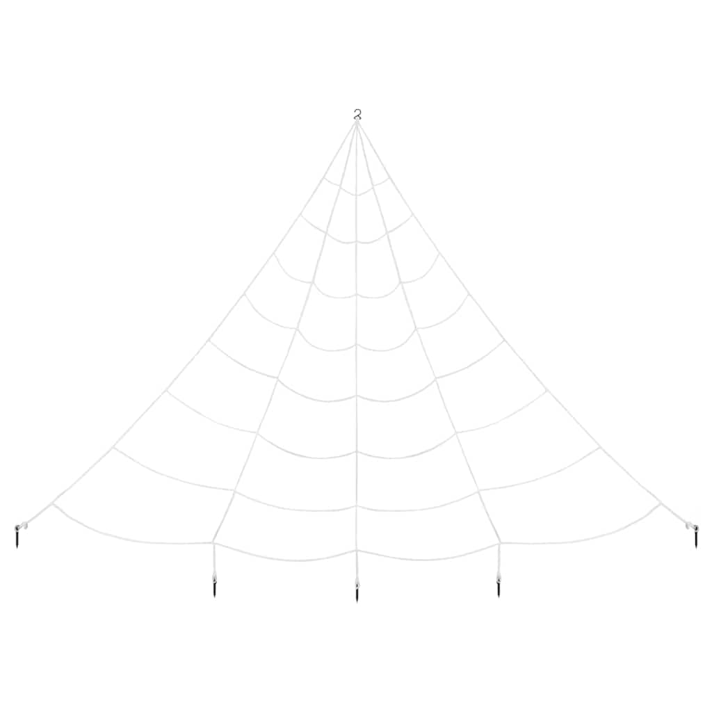 vidaXL Halloween Spider Decoration with Webs 2 pcs Black white 200 cm