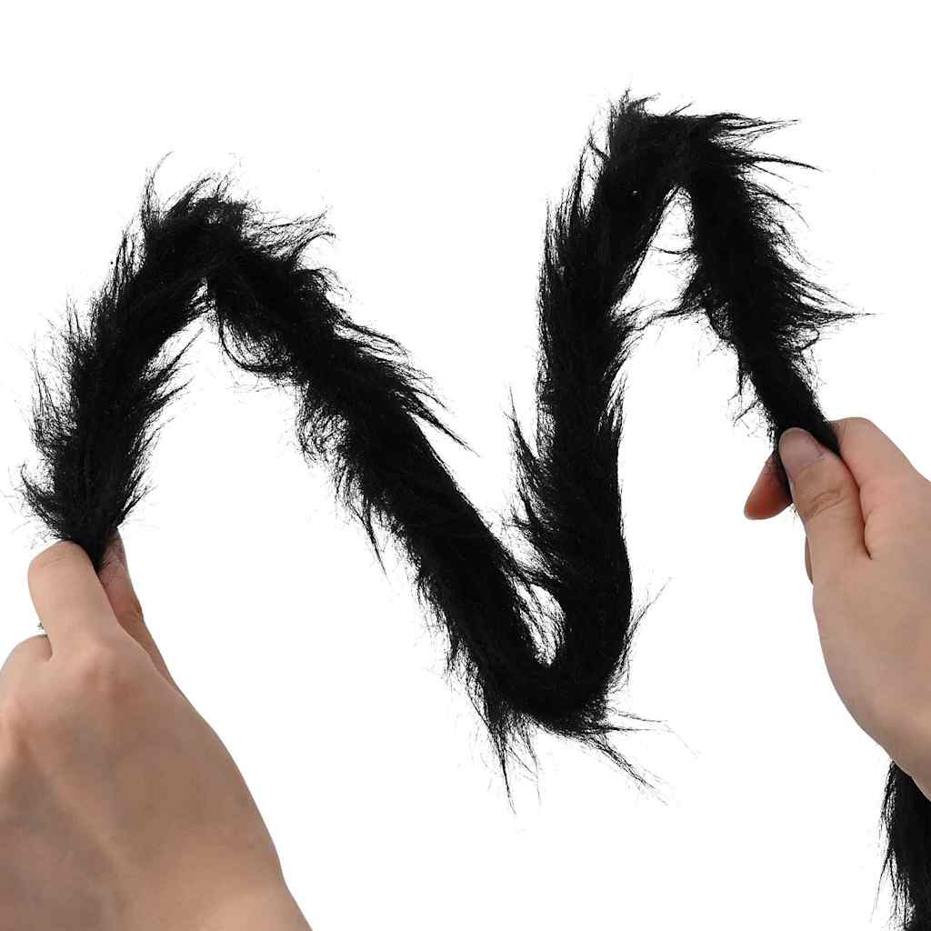 vidaXL Halloween Spider Decoration with Webs 2 pcs Black white 200 cm