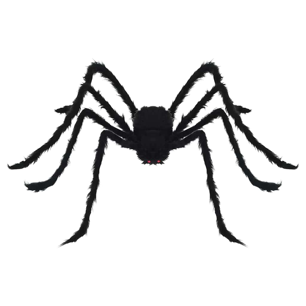 vidaXL Halloween Spider Decoration with Webs 4 pcs Black white 150 cm