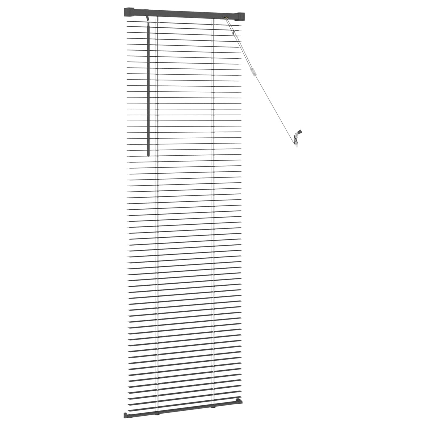 vidaXL Venetian Blind Silver Grey 150 x 40 cm 25 mm PVC