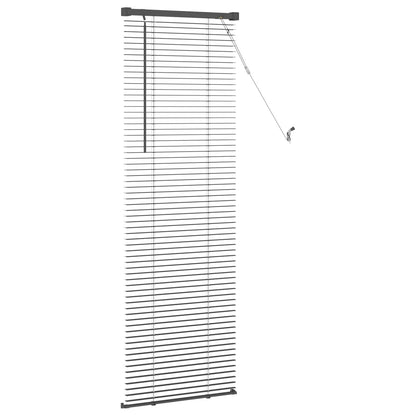 vidaXL Venetian Blind Silver Grey 150 x 60 cm 25 mm PVC