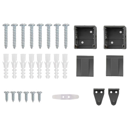 vidaXL Venetian Blind Manual Adjustable Silver Grey 150 x 70 cm PVC