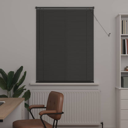 vidaXL Venetian Blind Silver Grey 150 x 90 cm 25 mm PVC