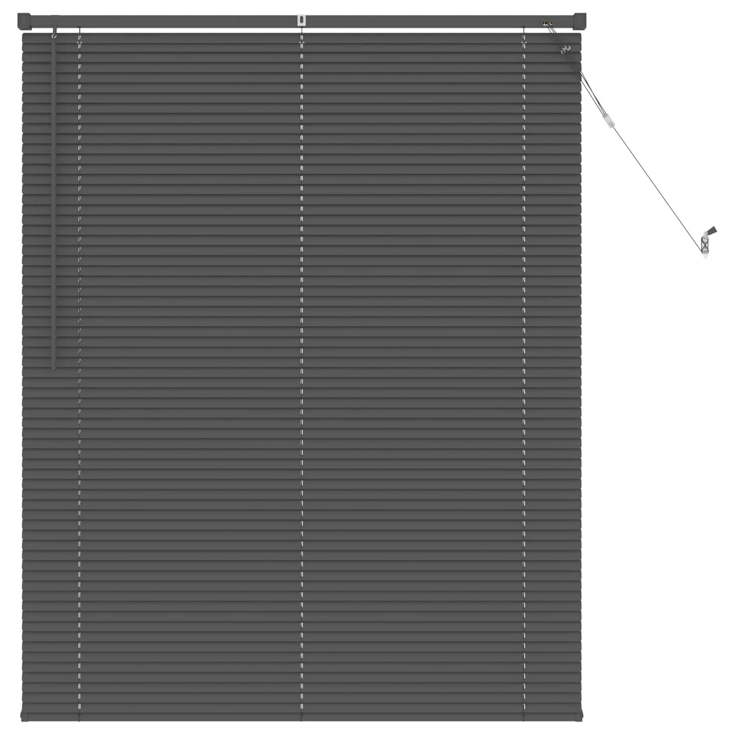 vidaXL Venetian Blind Silver Grey 150 x 110 cm 25 mm PVC