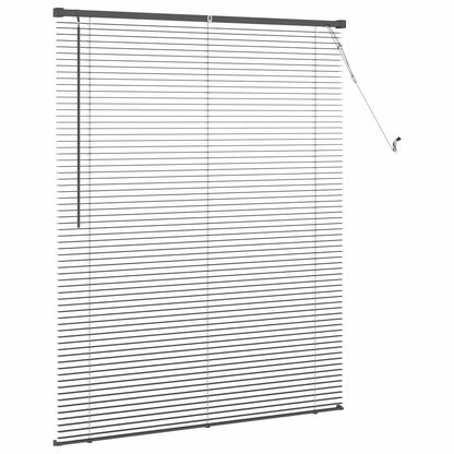vidaXL Venetian Blind Silver Grey 150 x 120 cm 25 mm PVC