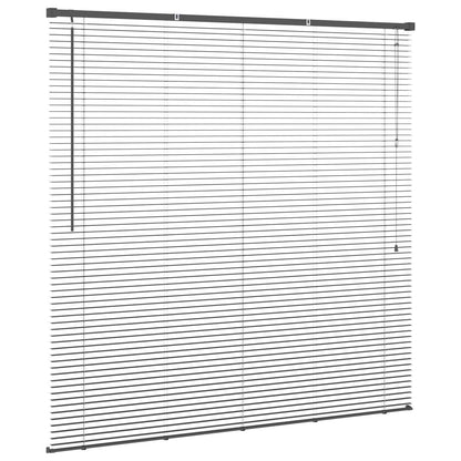 vidaXL Venetian Blind Silver Grey 150 x 140 cm 25 mm PVC