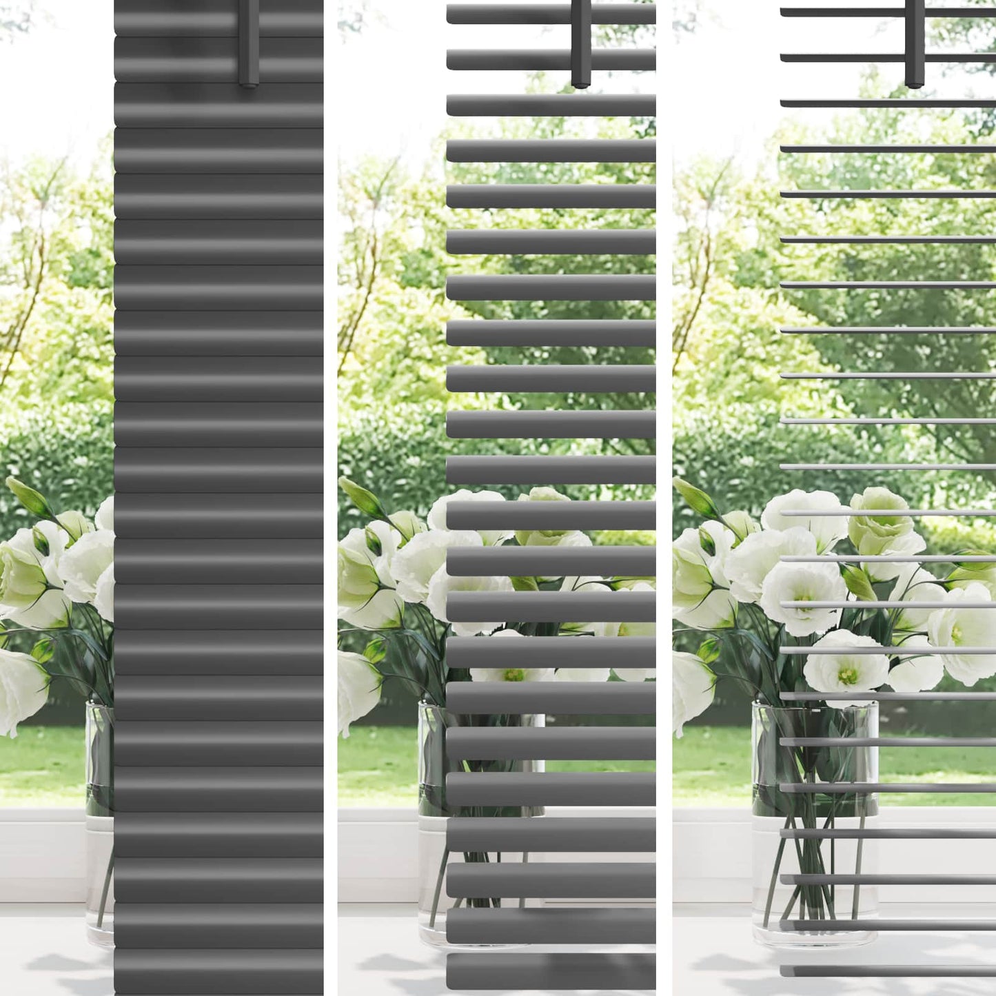 vidaXL Venetian Blind Silver Grey 150 x 160 cm 25 mm PVC
