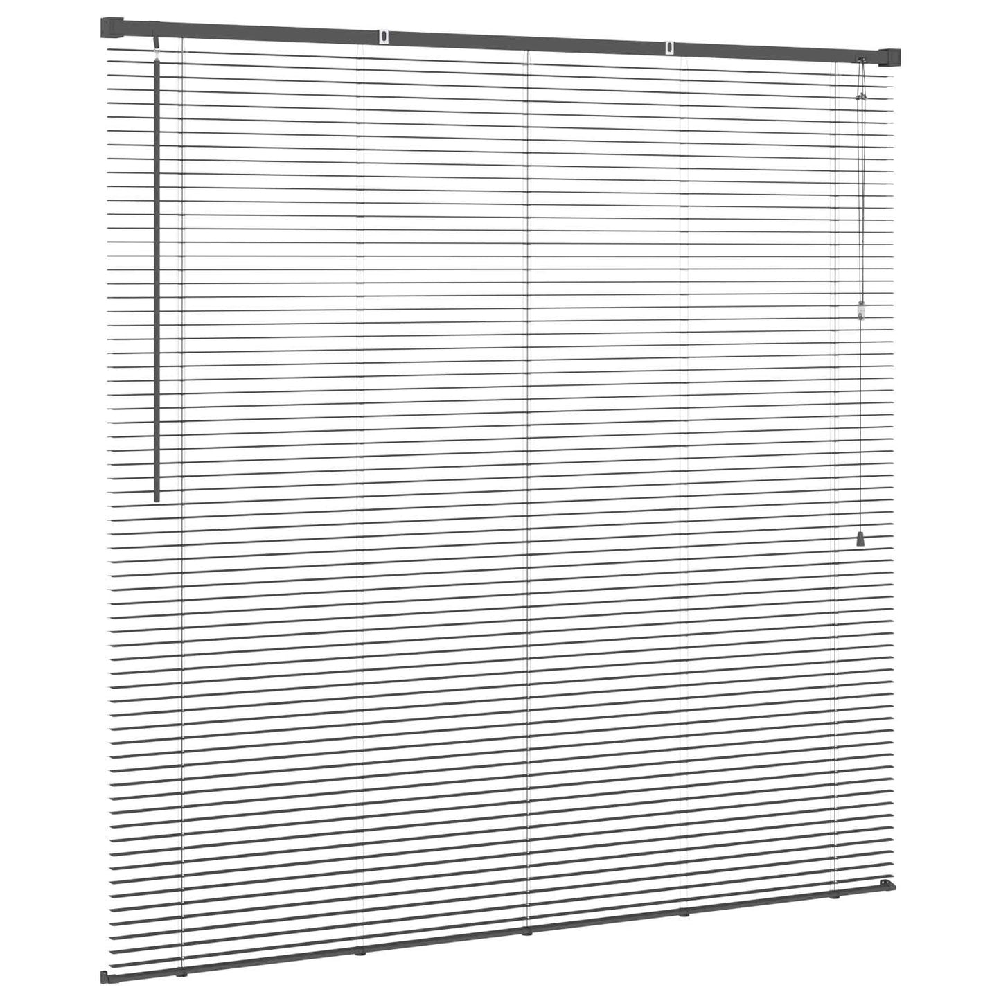 vidaXL Venetian Blind Silver Grey 150 x 160 cm 25 mm PVC