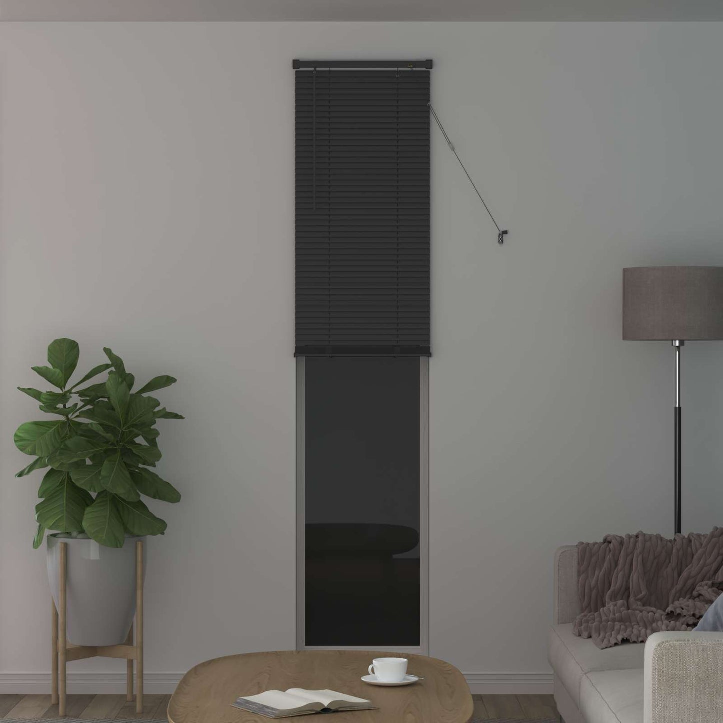 vidaXL Venetian Blind Silver Grey 213 x 40 cm 25 mm PVC
