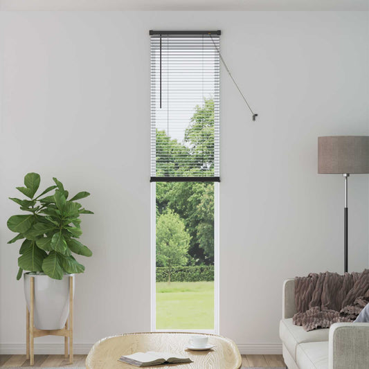 vidaXL Venetian Blind Silver Grey 213 x 50 cm 25 mm PVC