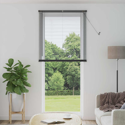vidaXL Venetian Blind Silver Grey 213 x 70 cm 25 mm PVC