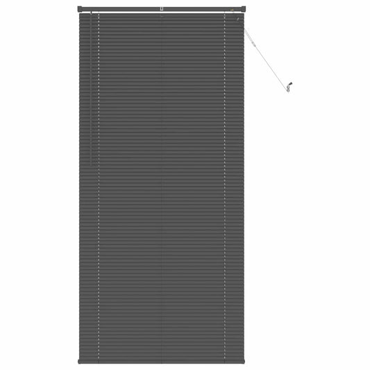 vidaXL Venetian Blind Silver Grey 213 x 100 cm 25 mm PVC