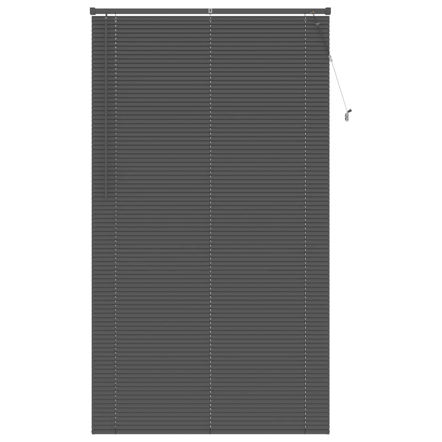 vidaXL Venetian Blind Silver Grey 213 x 120 cm 25 mm PVC