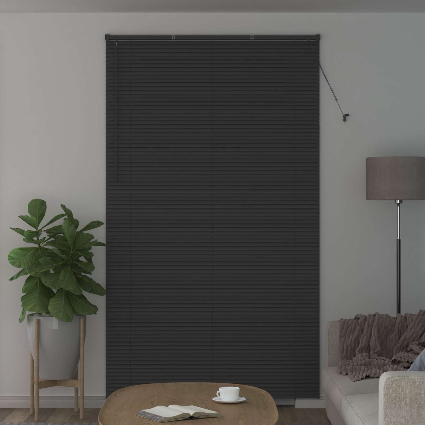 vidaXL Venetian Blind Silver Grey 213 x 130 cm 25 mm PVC