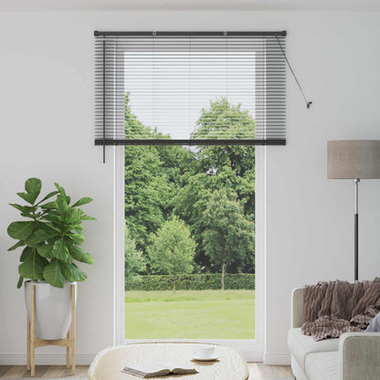 vidaXL Venetian Blind Silver Grey 213 x 150 cm 25 mm PVC