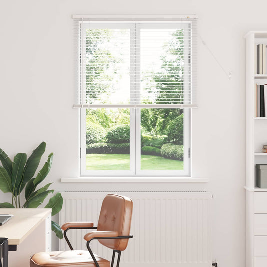 vidaXL Venetian Blind White 150 x 90 cm 25 mm PVC
