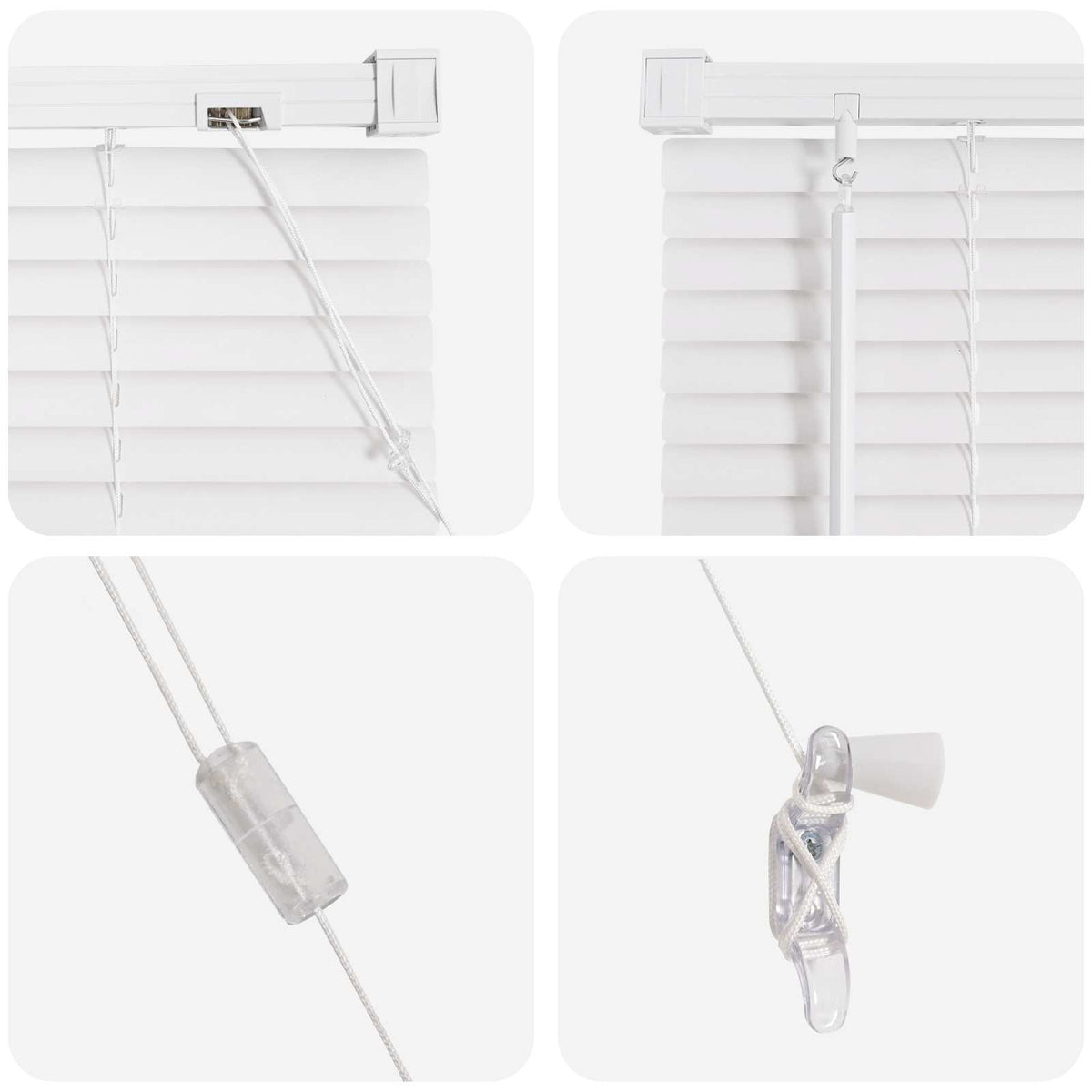 vidaXL Venetian Blind White 150 x 150 cm 25 mm PVC